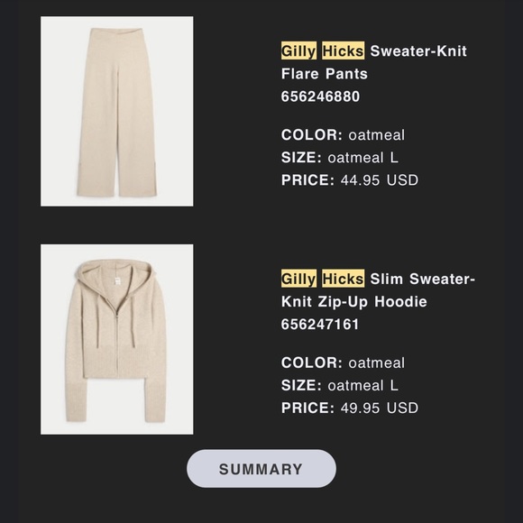 Gilly Hicks matching sweater knit set - Picture 9 of 10